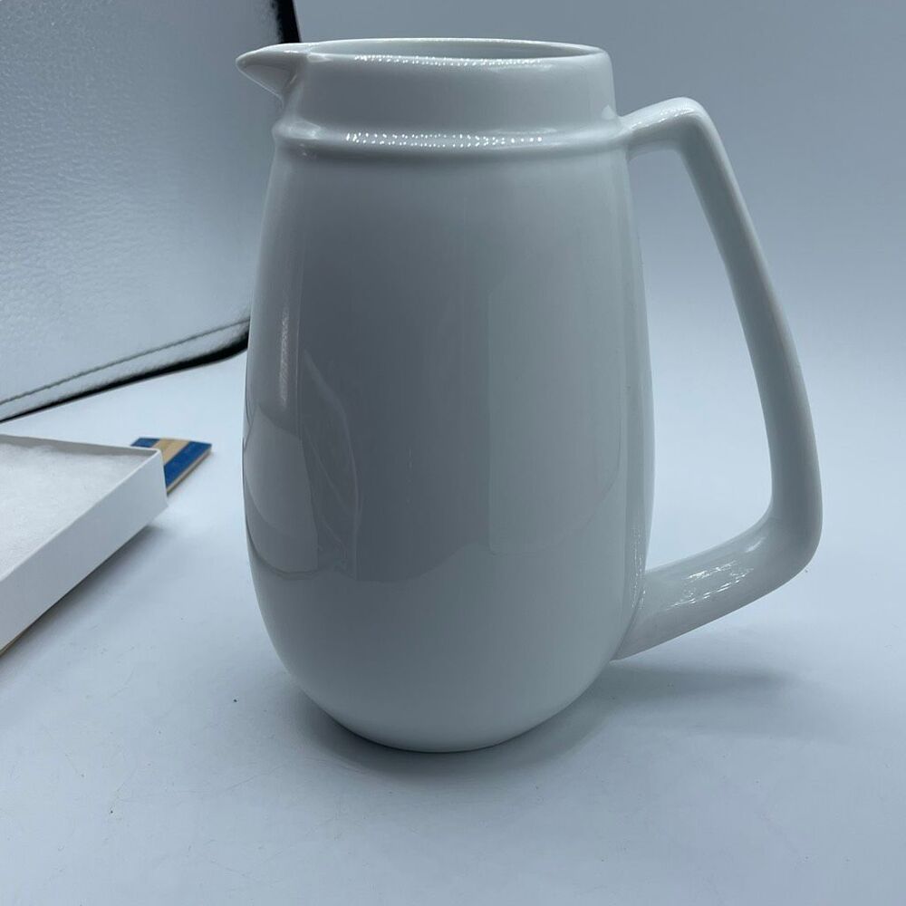 Williams Sonoma BonJour heavy white hot - cold jug.